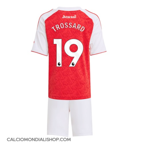 Maglie da calcio Arsenal Leandro Trossard #19 Prima Maglia Bambino 2025-26 Manica Corta (+ Pantaloni corti)
